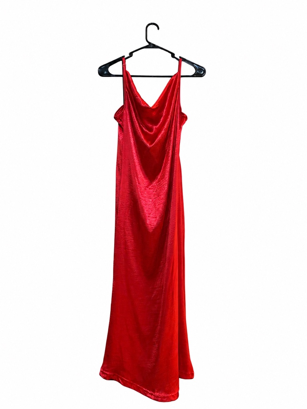 Amazon Red Satin Slip Wedding Dress